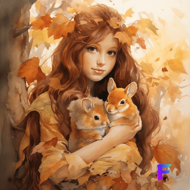 Cover image for "Amy and the Golden Leaves" story