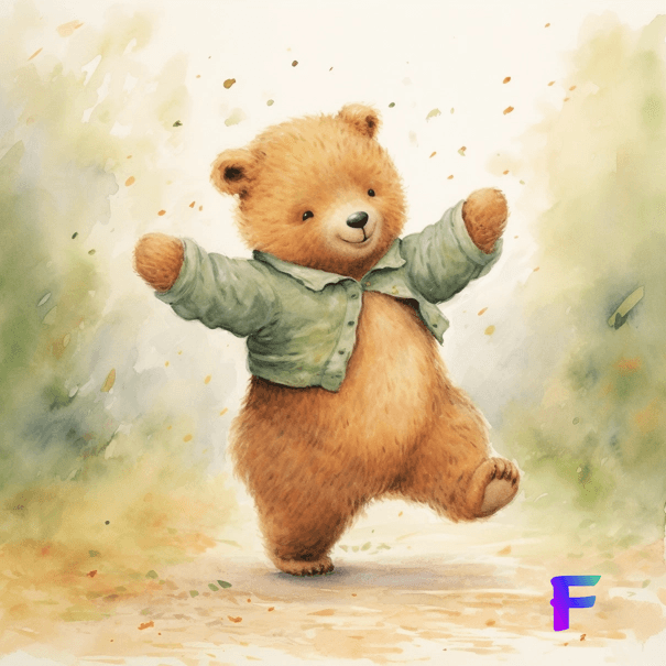 Cover image for "The Dance of the Little Bear" story