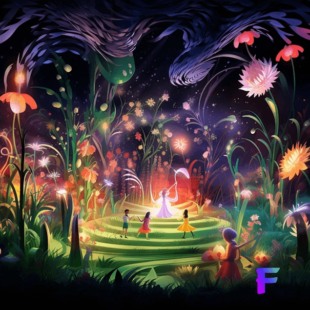 Cover image for "The Striped Garden Mystery" story