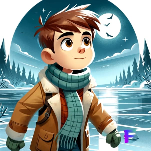 Cover image for "The Secret of the Snowy Woods" story