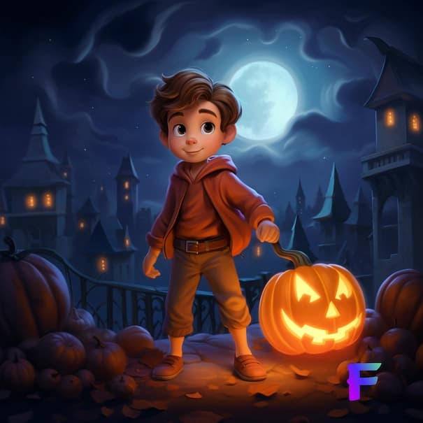 Cover image for "The Pumpkin's Secret" story