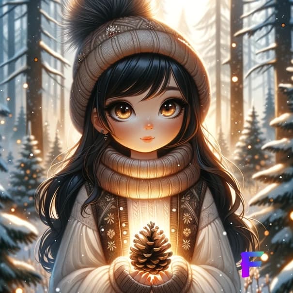 Cover image for "The Whispering Pines of Christmas" story