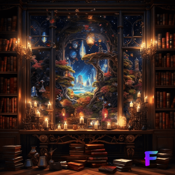 Cover image for "Lena's Luminous Library" story