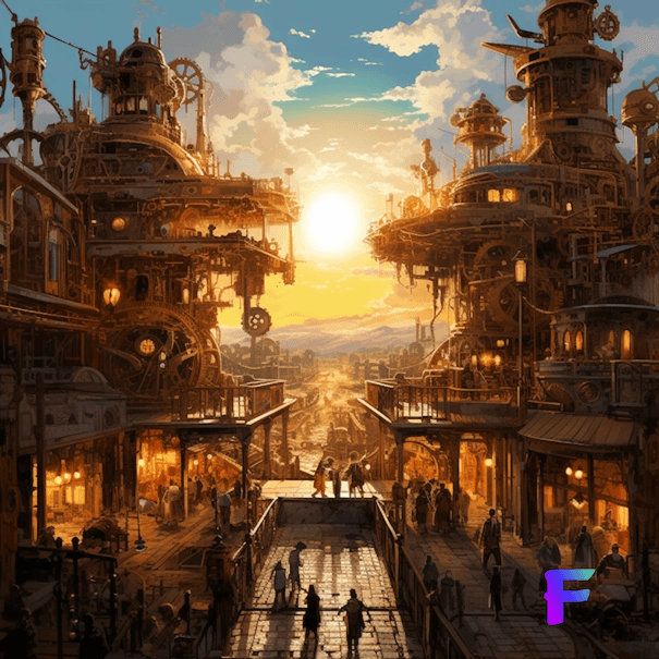 Cover image for "Chronicles of the Clockwork Chameleon" story
